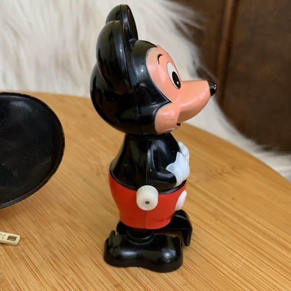 Disney Mickey Mouse Bundle Vintage Coin Purse, Baseball & Windup Toy - Picture 9 of 17